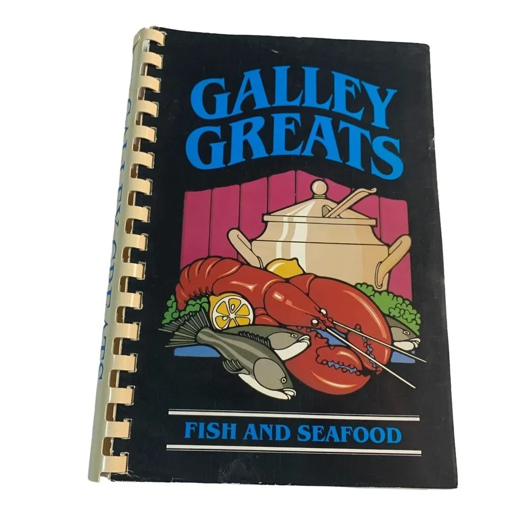 vintage cookbook Galley Greats fish seafood 1982 National Fisheries Institute